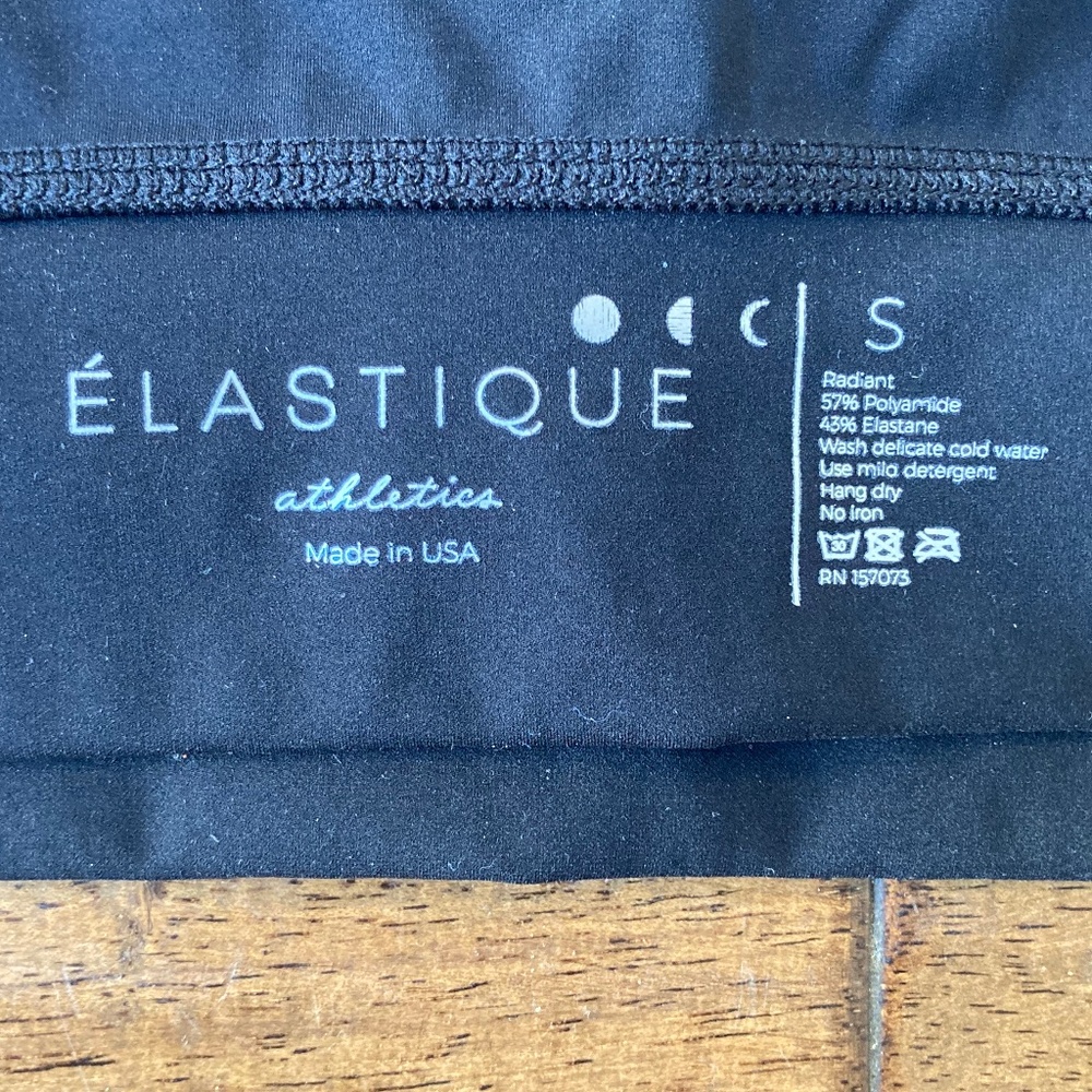 Elastique Athletics Small MicroPerle Black Lymphatic Stimulant Compression Bra - Picture 5 of 7